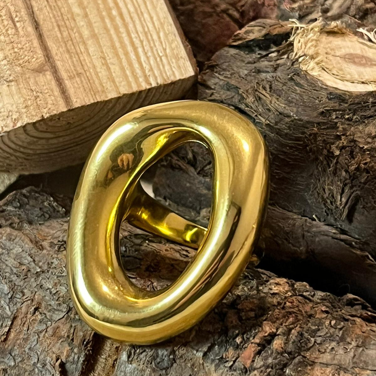 Anillo Hollow Redondo