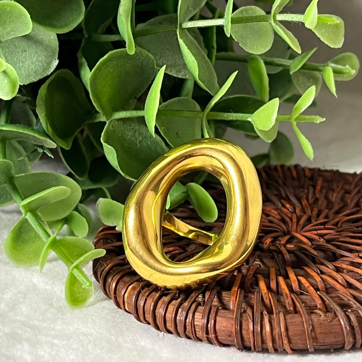 Anillo Hollow Redondo